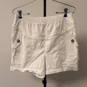 Old Navy Women's Off-White Cargo Shorts